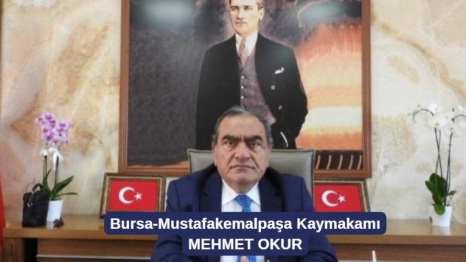 Mustafakemalpaşa kaymakamı Mehmet Okur makamında2
